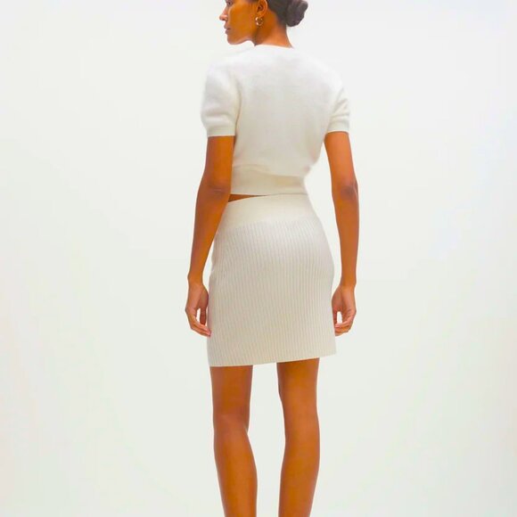 Naked Cashmere Sirena Ribbed Cashmere Mini Skirt - Picture 4 of 6